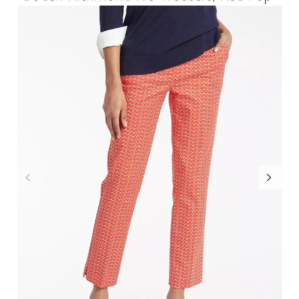 Boden Richmond Red Pop Glasses Pants